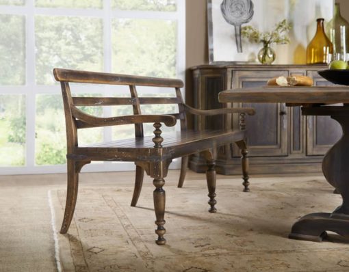 Hooker Furniture Dining Room Hill Country Helotes Dining Bench - Image 2