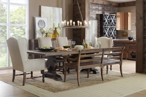 Hooker Furniture Dining Room Hill Country Helotes Dining Bench - Image 3