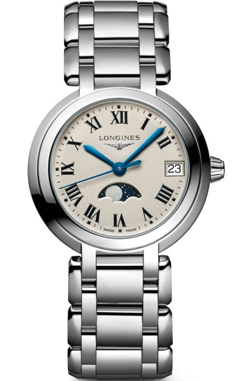 Longines Primaluna Silver Dial Stainless Steel Bracelet Watch, 30mm