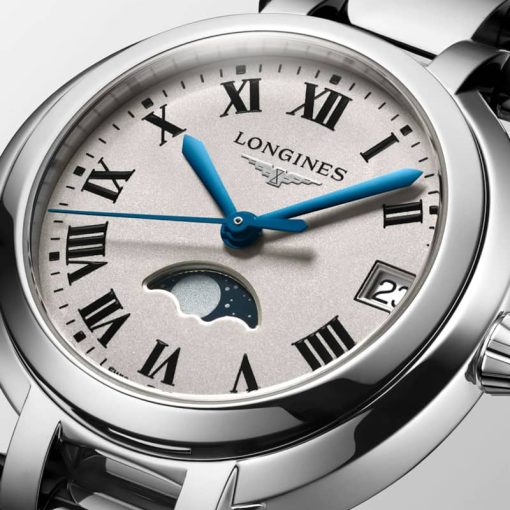 Longines Primaluna Silver Dial Stainless Steel Bracelet Watch, 30mm - Image 3