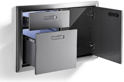 Lynx 30" Stainless Steel Ventana Access Door & Double Drawer Combination - Image 4