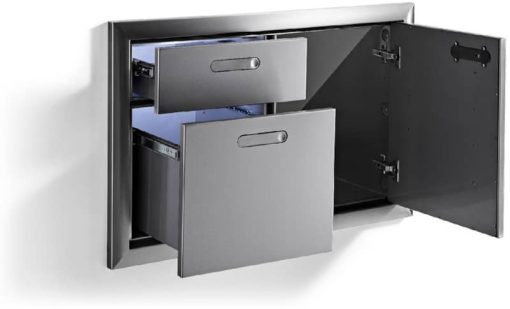 Lynx 42" Stainless Steel Sedona Door Drawer Combination - Image 4
