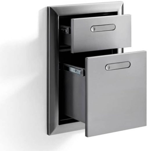 Lynx 16" Stainless Steel Ventana Double Drawers - Image 3