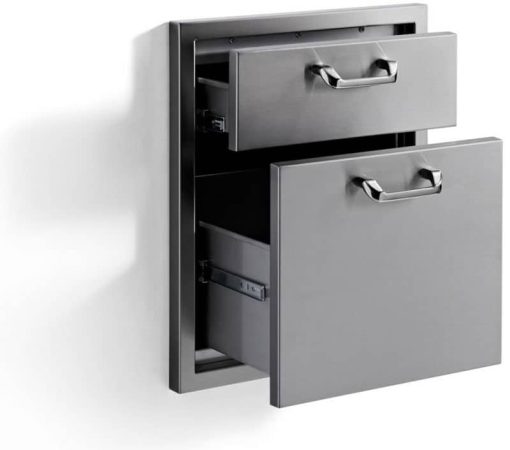 Lynx 19" Stainless Steel Classic Extra Large Double Drawers - Image 3