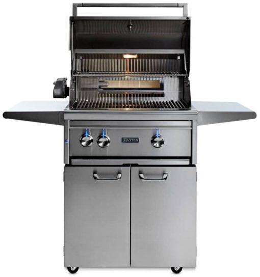 Lynx Professional 27" Stainless Steel Freestanding Liquid Propane Gas Grill With 1 Trident Infrared Burner And 1 Ceramic Burner And Rotisserie - Image 2