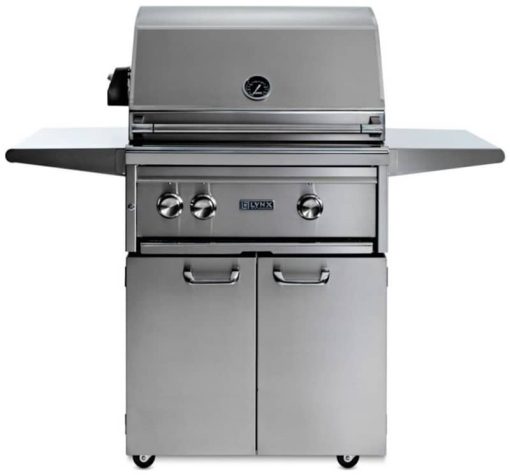 Lynx Professional 27" Stainless Steel Freestanding Natural Gas Grill With 1 Trident Infrared Burner And 1 Ceramic Burner And Rotisserie