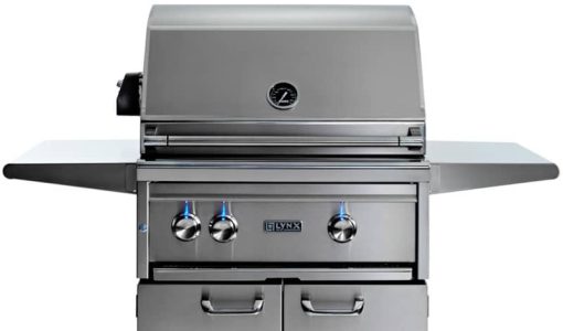 Lynx Professional 27" Stainless Steel Freestanding Natural Gas Grill With 1 Trident Infrared Burner And 1 Ceramic Burner And Rotisserie - Image 4