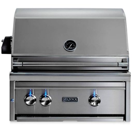 Lynx Professional 27" Stainless Steel Built-In Liquid Propane Gas Grill With 1 Trident Infrared Burner And 1 Ceramic Burner And Rotisserie
