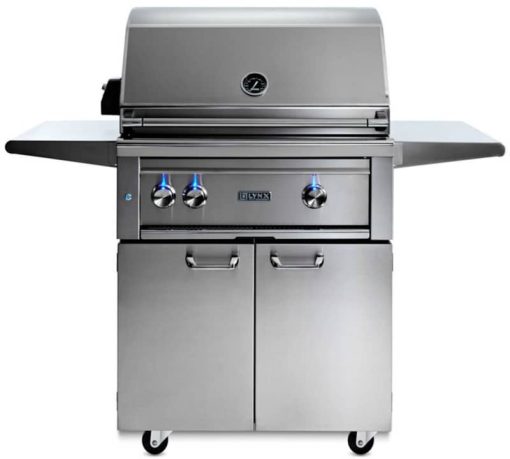 Lynx Professional 30" Stainless Steel Freestanding Liquid Propane Gas Grill With All Trident Infrared Burners And Rotisserie