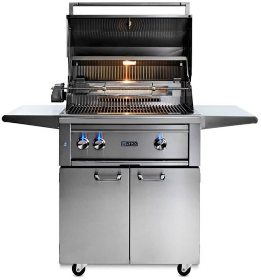 Lynx Professional 30" Stainless Steel Freestanding Liquid Propane Gas Grill With All Trident Infrared Burners And Rotisserie - Image 3