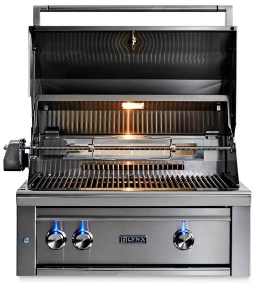 Lynx Professional 30" Stainless Steel Built-In Natural Gas Grill With All Trident Infrared Burners And Rotisserie - Image 3