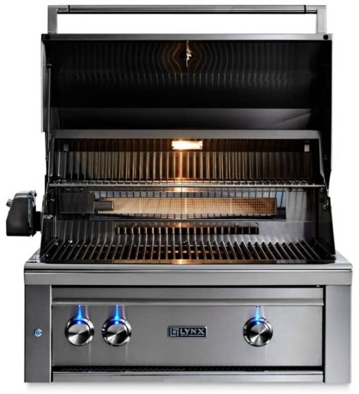 Lynx Professional 30" Stainless Steel Built-In Liquid Propane Gas Grill With All Ceramic Burners And Rotisserie - Image 2