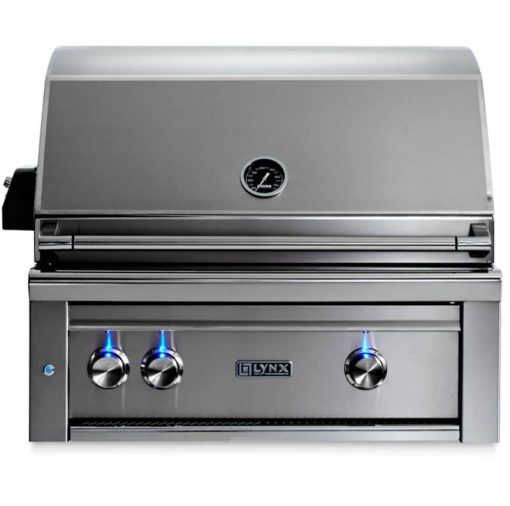 Lynx Professional 30" Stainless Steel Built-In Natural Gas Grill With 1 Trident Infrared Burner And 1 Ceramic Burner And Rotisserie