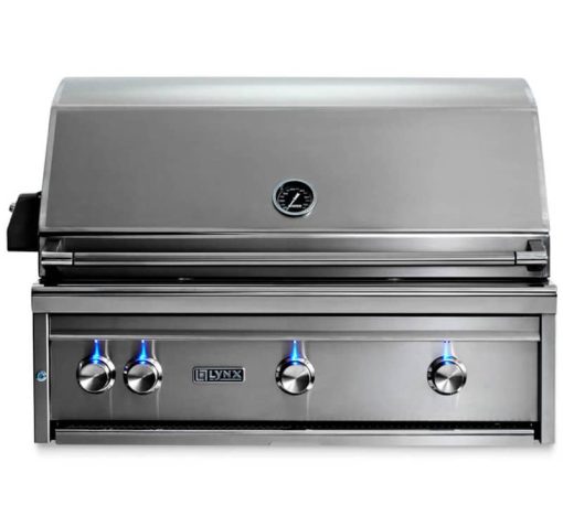Lynx Professional 36" Stainless Steel Built-In Liquid Propane Gas Grill With All Ceramic Burners And Rotisserie