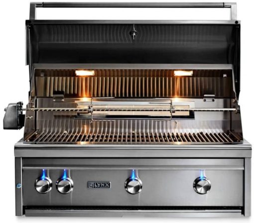 Lynx Professional 36" Stainless Steel Built-In Liquid Propane Gas Grill With All Ceramic Burners And Rotisserie - Image 3