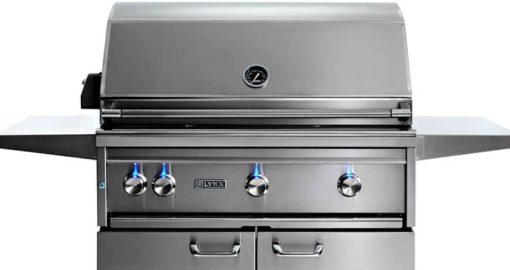 Lynx Professional 36" Stainless Steel Freestanding Liquid Propane Gas Grill With 1 Trident Infrared Burner And 2 Ceramic Burners And Rotisserie - Image 4