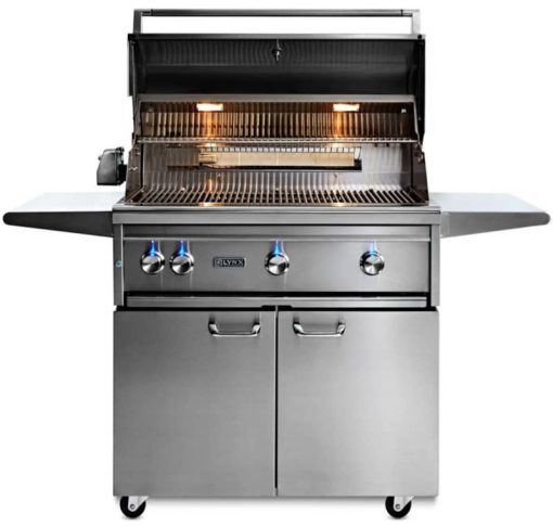 Lynx Professional 36" Stainless Steel Freestanding Liquid Propane Gas Grill With 1 Trident Infrared Burner And 2 Ceramic Burners And Rotisserie - Image 2