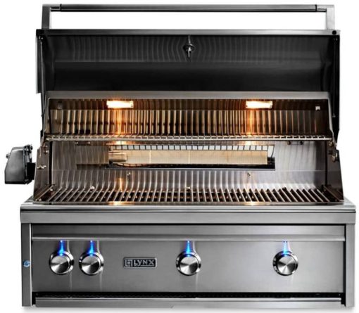 Lynx Professional 36" Stainless Steel Built-In Natural Gas Grill With 1 Trident Infrared Burner And 2 Ceramic Burners And Rotisserie - Image 2