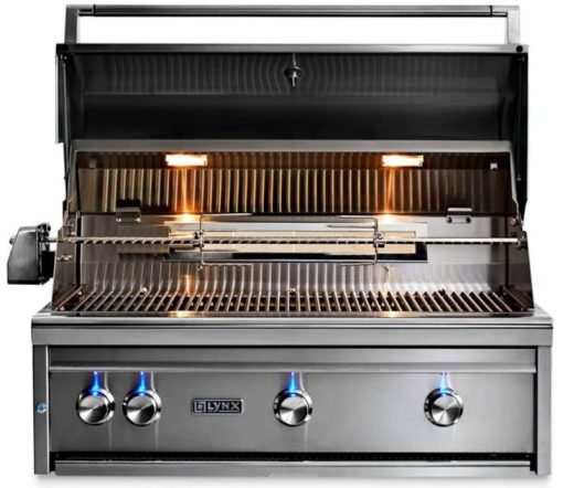 Lynx Professional 36" Stainless Steel Built-In Natural Gas Grill With 1 Trident Infrared Burner And 2 Ceramic Burners And Rotisserie - Image 3
