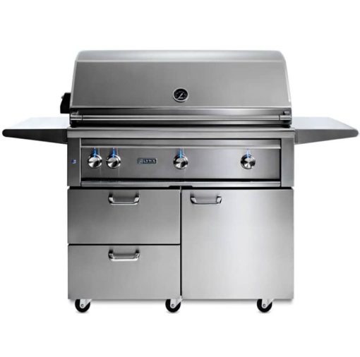 Lynx Professional 42" Stainless Steel Freestanding Natural Gas Grill With All Trident Infrared Burners And Rotisserie