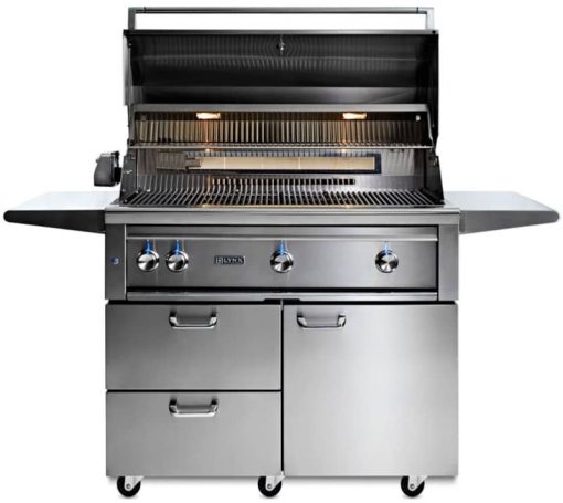 Lynx Professional 42" Stainless Steel Freestanding Liquid Propane Gas Grill With 1 Trident Infrared Burner And 2 Ceramic Burners And Rotisserie - Image 2