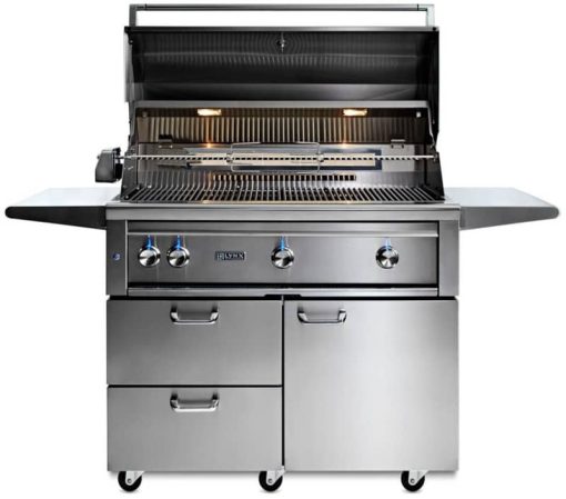 Lynx Professional 42" Stainless Steel Freestanding Liquid Propane Gas Grill With 1 Trident Infrared Burner And 2 Ceramic Burners And Rotisserie - Image 3