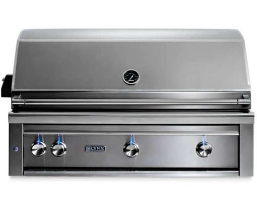 Lynx Professional 42" Stainless Steel Built-In Natural Gas Grill With 1 Trident Infrared Burner And 2 Ceramic Burners And Rotisserie