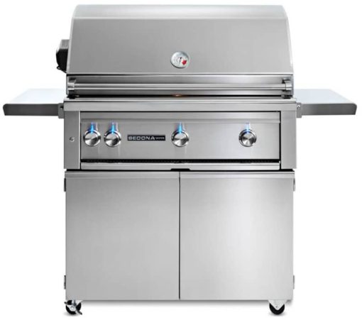 Lynx Sedona 36" Stainless Steel Freestanding Liquid Propane Gas Grill With 3 Stainless Steel Burners And Rotisserie
