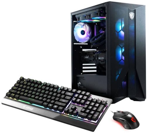 MSI Aegis RS 12TF-254US Black Gaming Desktop Intel Core i7-12700K 32GB RAM 1TB SSD + 2TB HDD, NVIDIA GeForce RTX 3080 Ti