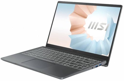 MSI Modern 14 Carbon Gray 14" Rugged Notebook Intel Core i7-1165G7 8GB RAM 512GB SSD, Intel Iris Xe Graphics