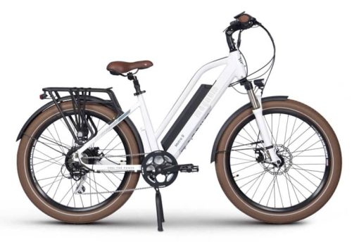 Magnum Metro S White/Metallic Blue 500W Electric Bike
