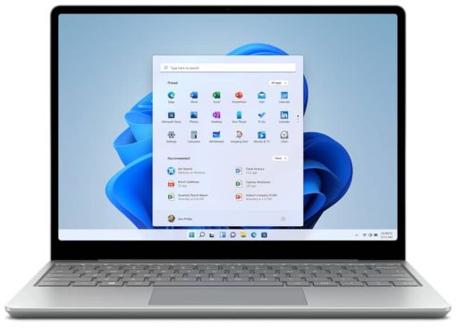Microsoft Surface Laptop Go 2 12.4" Platinum Computer Intel i5-1135G7 8GB RAM 128GB SSD, Intel Iris Xe Graphics