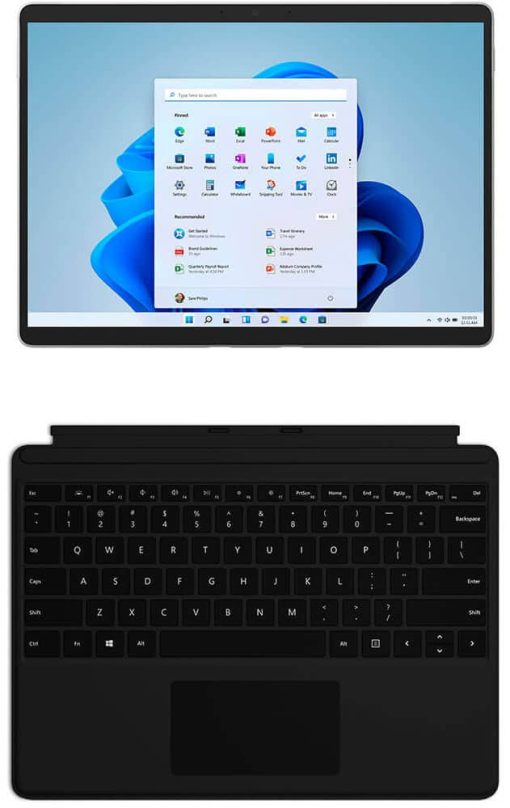 Microsoft Surface Pro 8 Platinum 13" Tablet Computer Intel i5-1135G7 8GB RAM 128GB SSD With Keyboard - Image 2