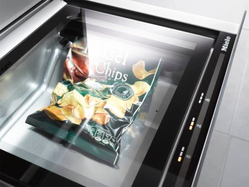 Miele EVS 7010 AM 24" Obsidian Black Handleless Vacuum Sealing Drawer - Image 2