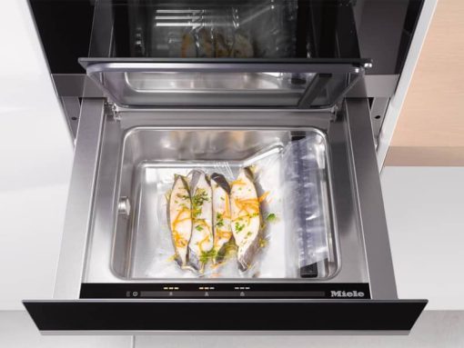 Miele EVS 7010 AM 24" Obsidian Black Handleless Vacuum Sealing Drawer - Image 4