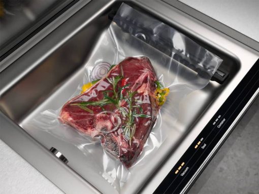 Miele EVS 7010 AM 24" Obsidian Black Handleless Vacuum Sealing Drawer - Image 7