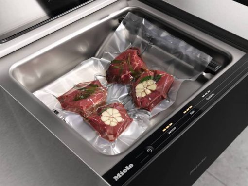 Miele EVS 7010 AM 24" Obsidian Black Handleless Vacuum Sealing Drawer - Image 8