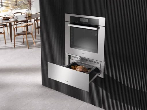 Miele ESW 7580 ContourLine 30" Clean Touch Steel Handleless Gourmet Warming Drawer - Image 3
