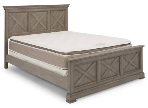 Homestyles Mountain Lodge Gray Queen Bed - Image 4