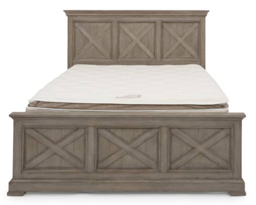 Homestyles Mountain Lodge Gray Queen Bed - Image 3