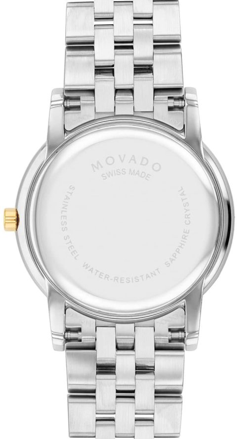 Movado Museum Classic White MOP Dial Two-Tone PVD Bracelet Watch, 33mm - Image 3
