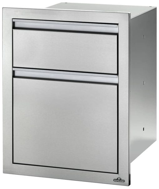 Napoleon 18" x 24" Stainless Steel Double Drawer