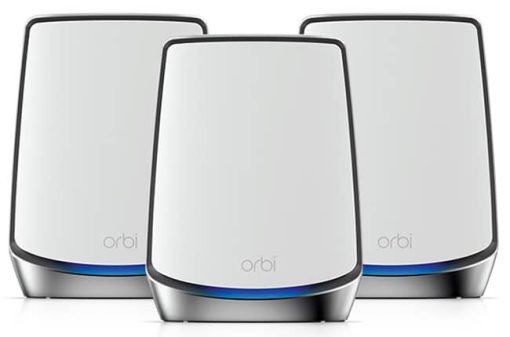 Netgear Orbi Tri-Band WiFi 6 Mesh System 3 Pack