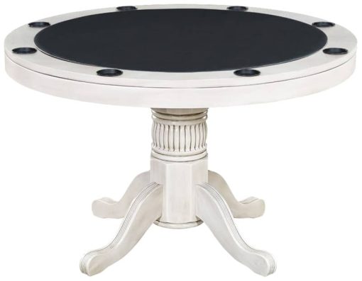 RAM Game Room 48" Antique White 2 In 1 Game Table