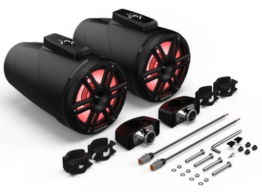 Rockford Fosgate M2 8" Color Optix Black Marine 2-Way Horn Wake Tower Speakers (Pair) - Image 7