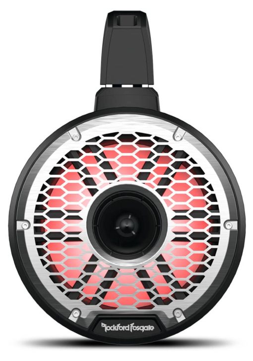 Rockford Fosgate M2 8" Color Optix Black Marine 2-Way Horn Wake Tower Speakers (Pair) - Image 4