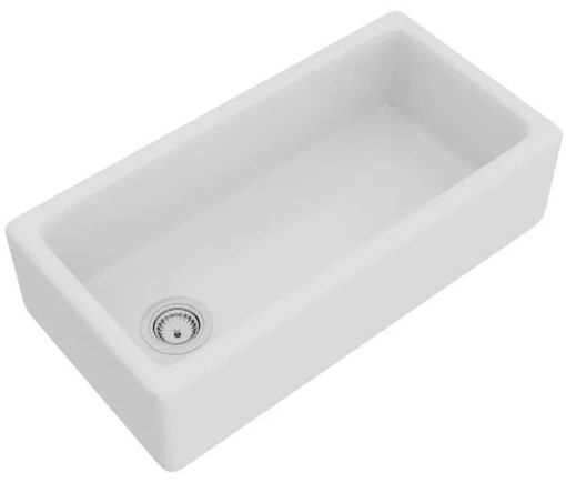 Rohl 36" Fireclay White Single Bowl Kitchen Sink