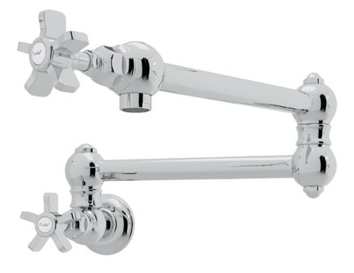 Rohl Italian Country Polished Chrome Pot Filler Kitchen Faucet