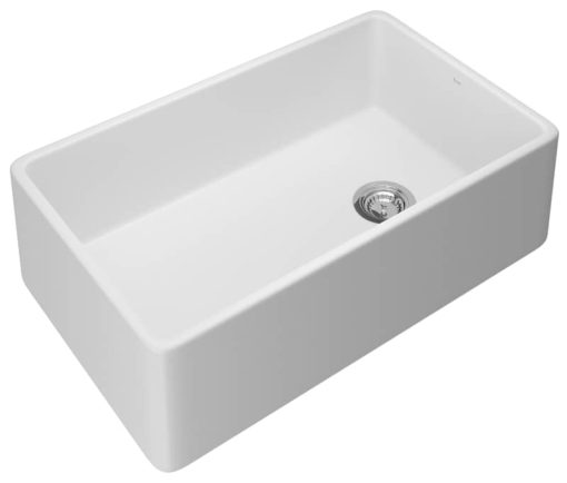 Rohl 36" White Allia Fireclay Single Bowl Kitchen Sink