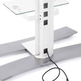 Salamander Designs Acadia XL White TV Mobile Stand - Image 4